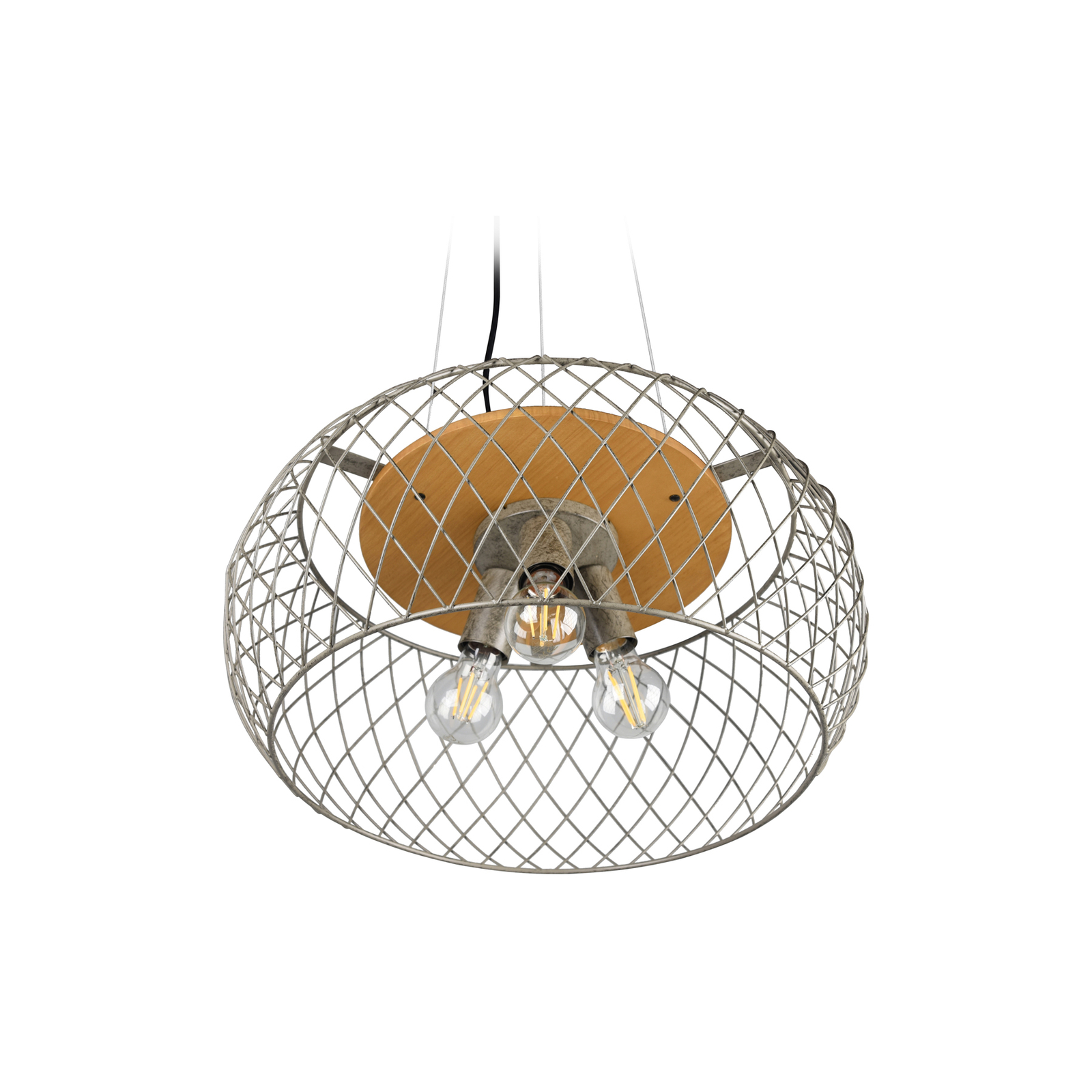 Tamil hanging light cage lampshade antique nickel