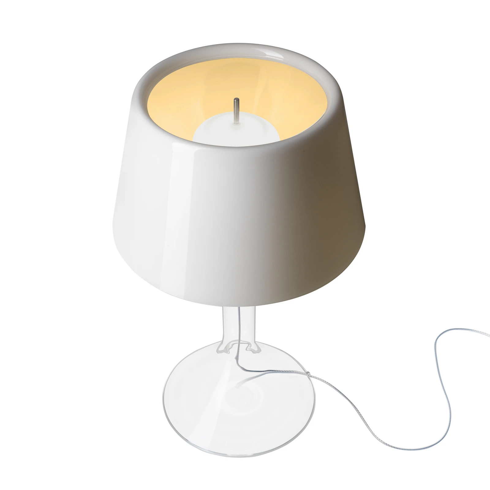 Foscarini LED galda lampa Chapeaux V, balta