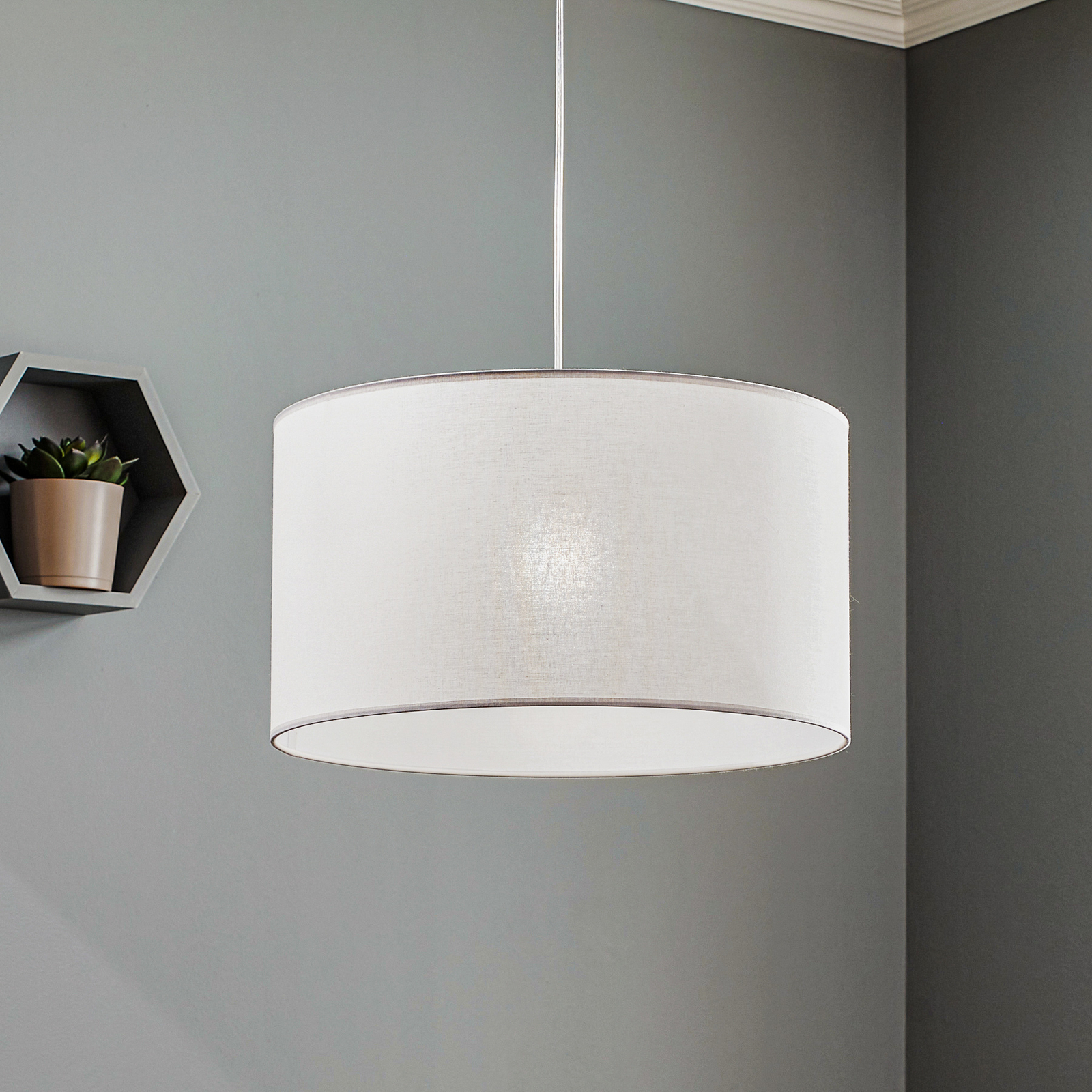 Hanglamp Roller, grijs