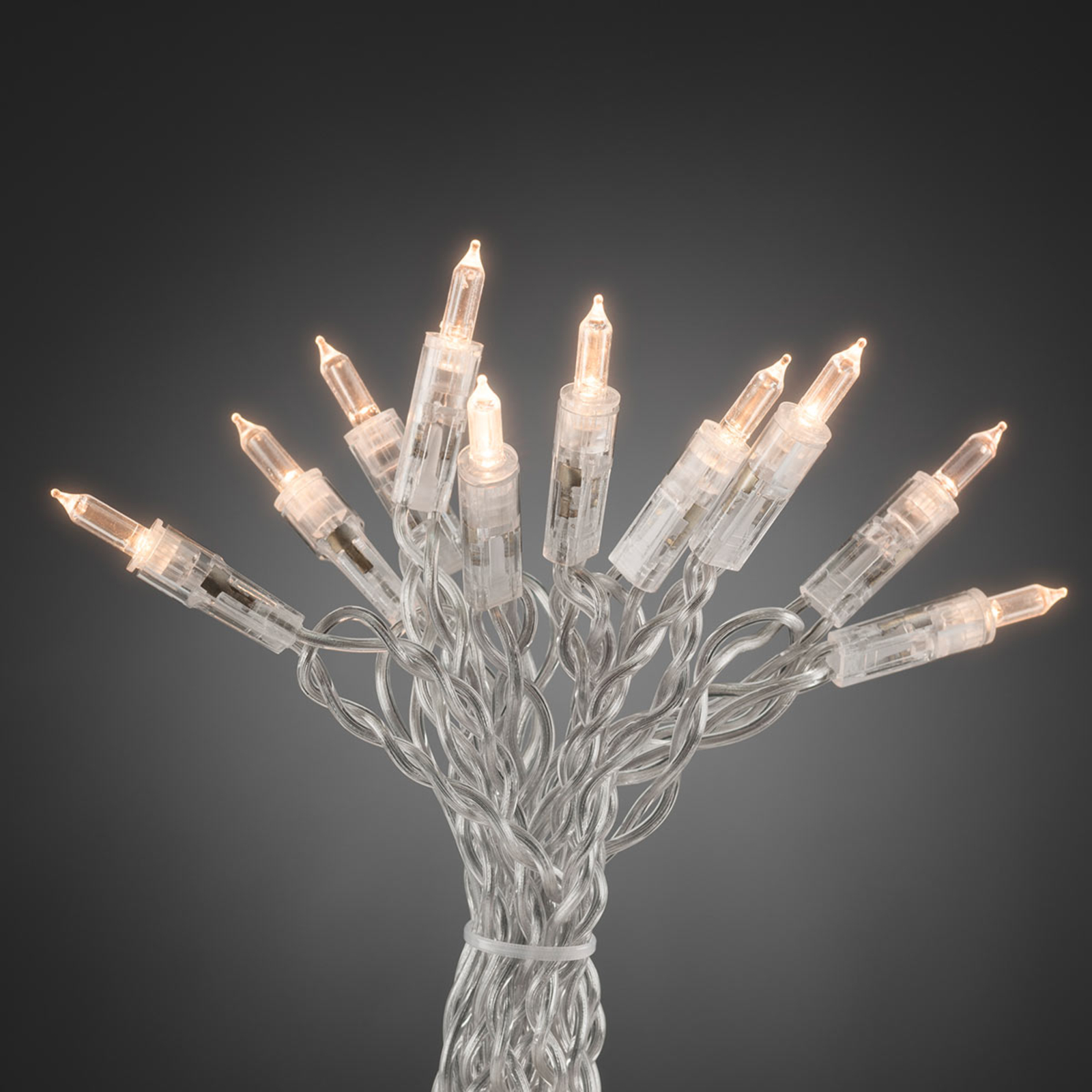 Konstmide CHRISTMAS Warm white mini string lights LED 100-bulb, plastic, energy efficiency: A+, L: 1635 cm