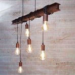 Townshend 4 hanging lamp in dark brown