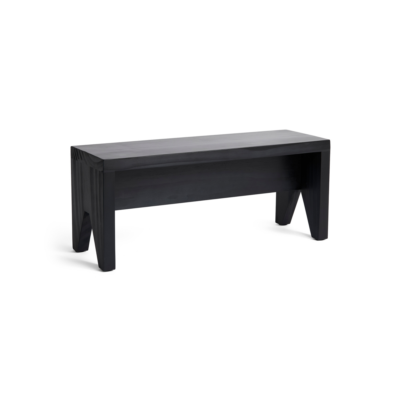 Manolito stolička, čierne borovicové drevo, 60 x 20 x 25 cm - HAY