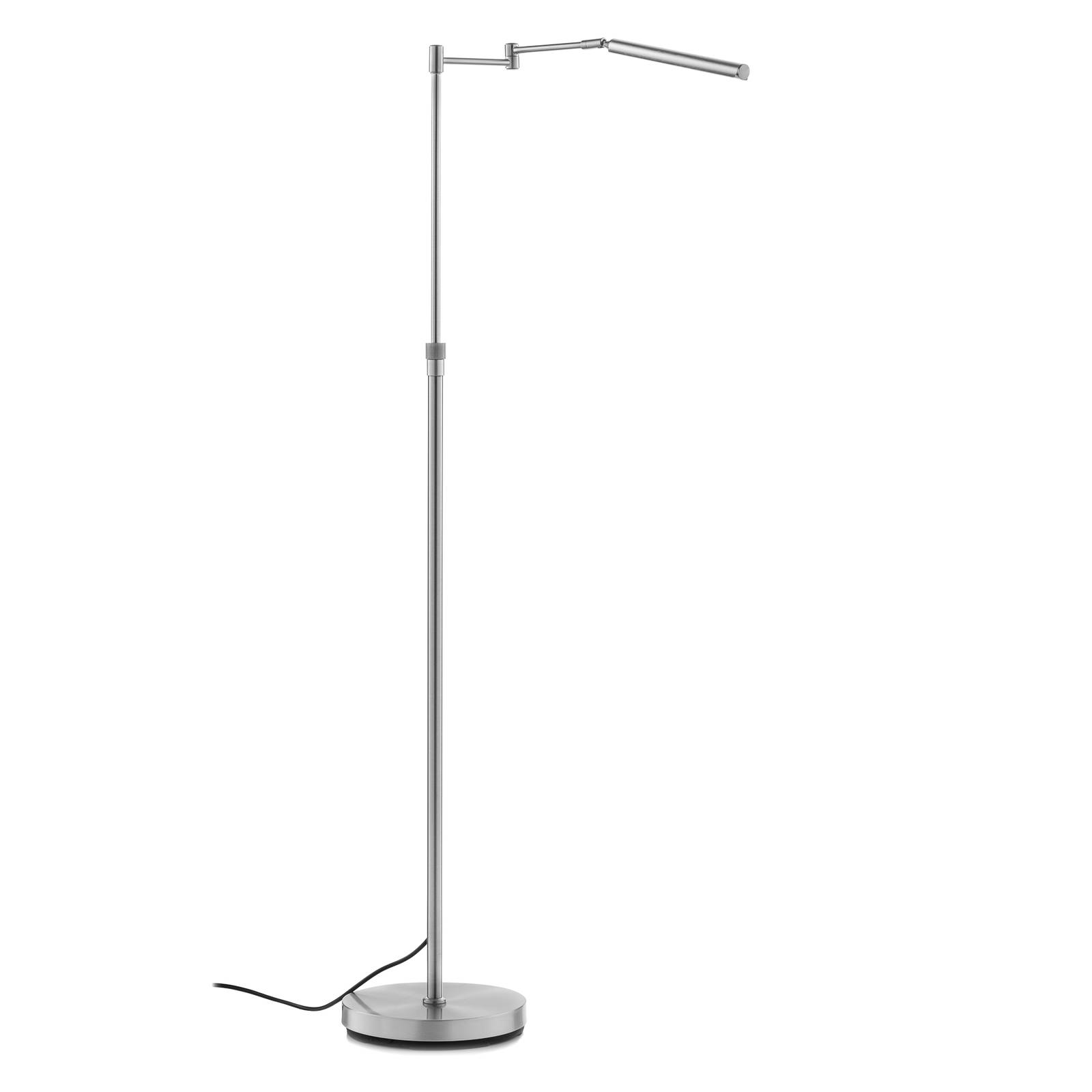 Lampadaire LED Nami avec variateur à pied nickel