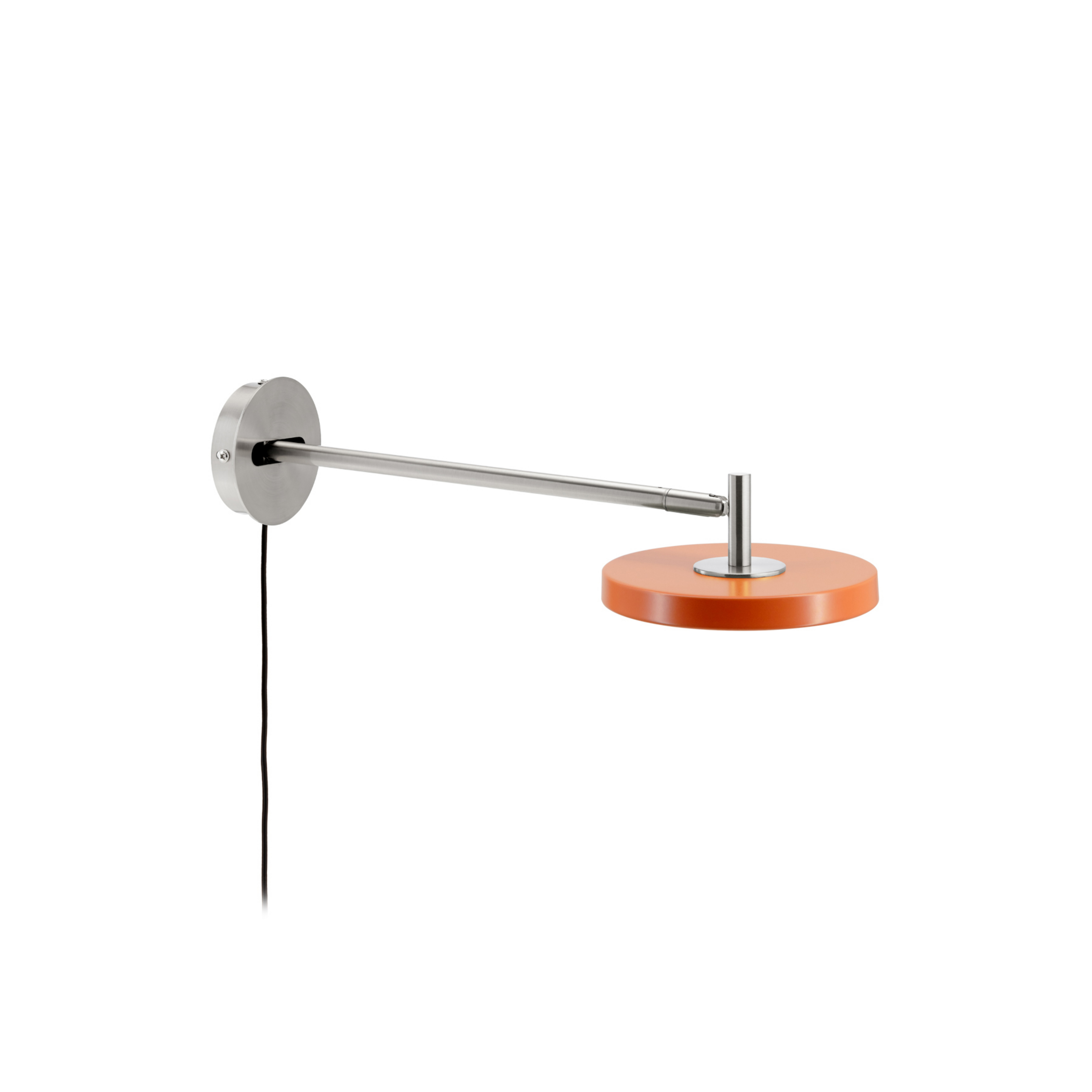 Asteria Long LED-Wandlampe, orange, Stahl, Stecker - UMAGE