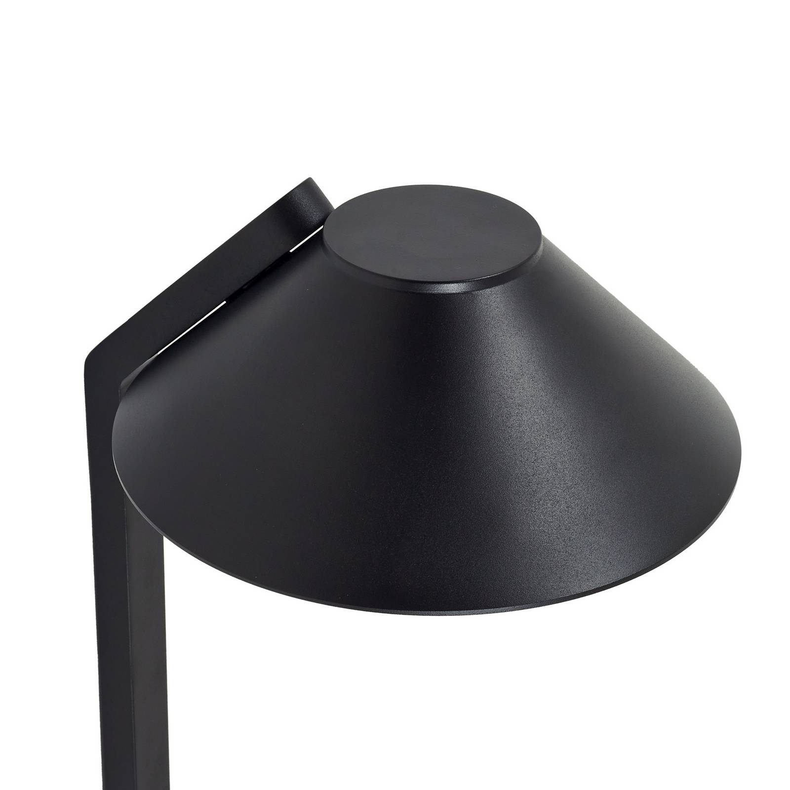 Lampa z grotem ziemnym LED Capelo, czarna, aluminium, wysokość 77 cm