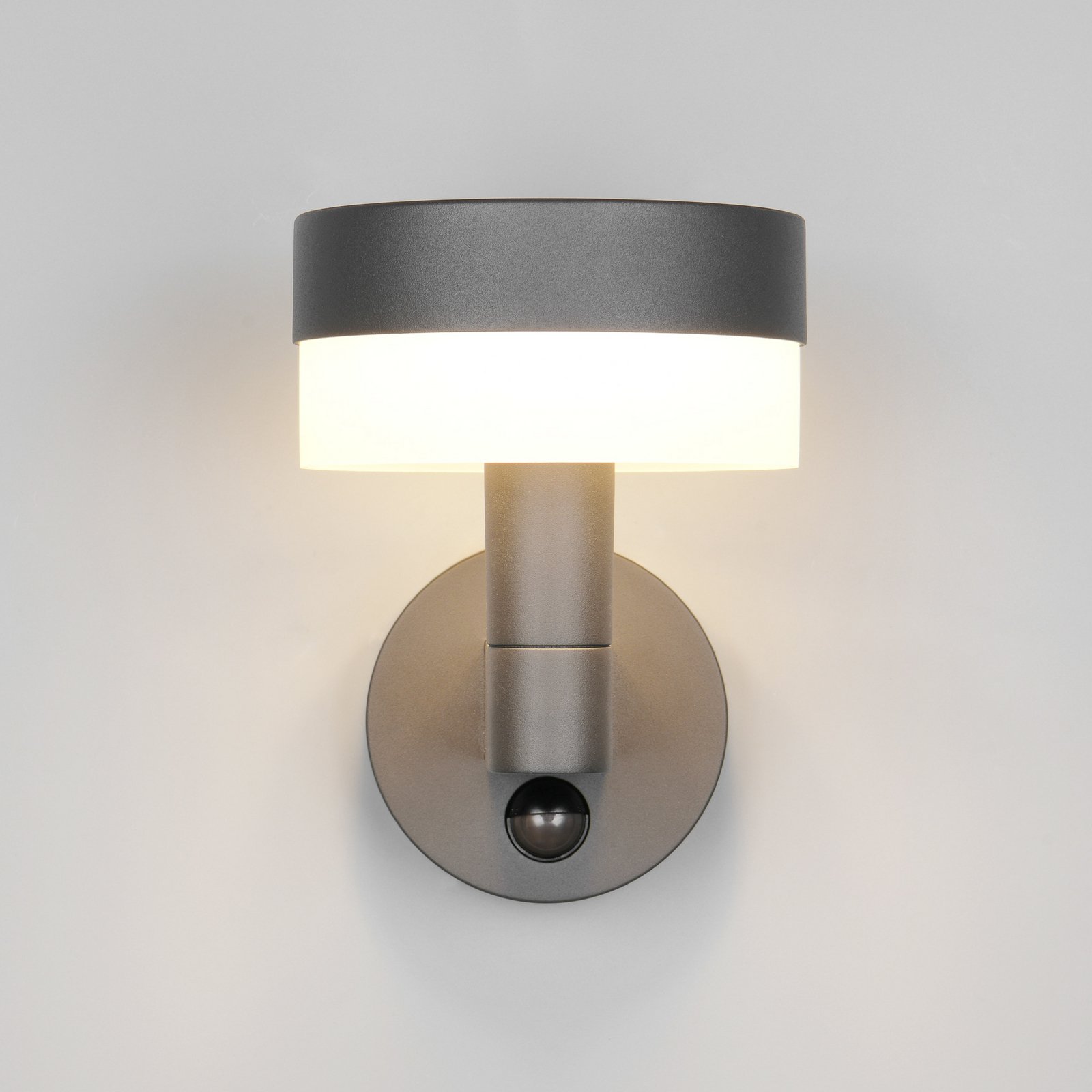 LED-Außenwandlampe Mackenzie Sensor anthrazit, Alu-Druckguss