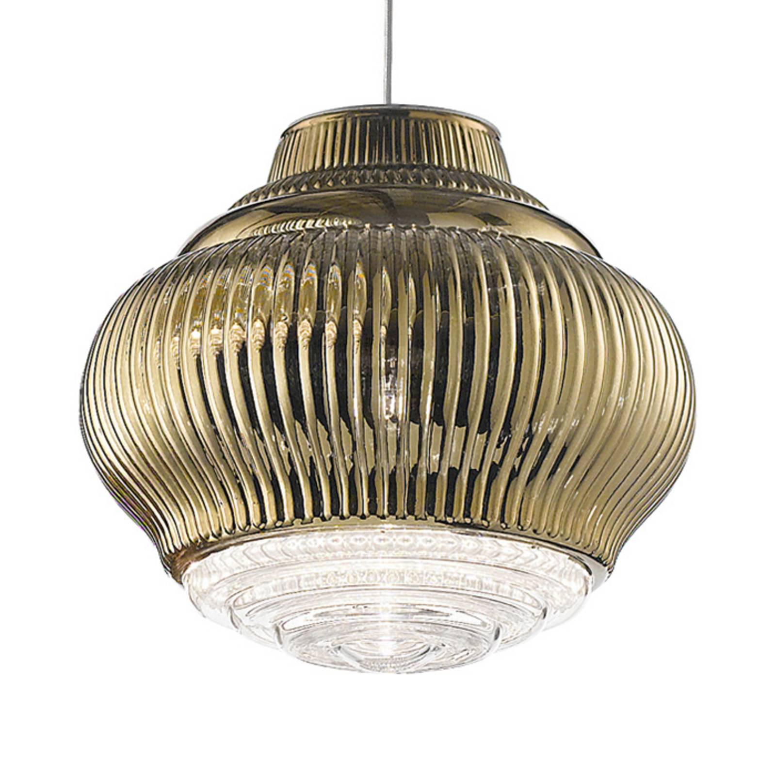 AILATI Pendellampe Bonnie 130 cm altgold metallic