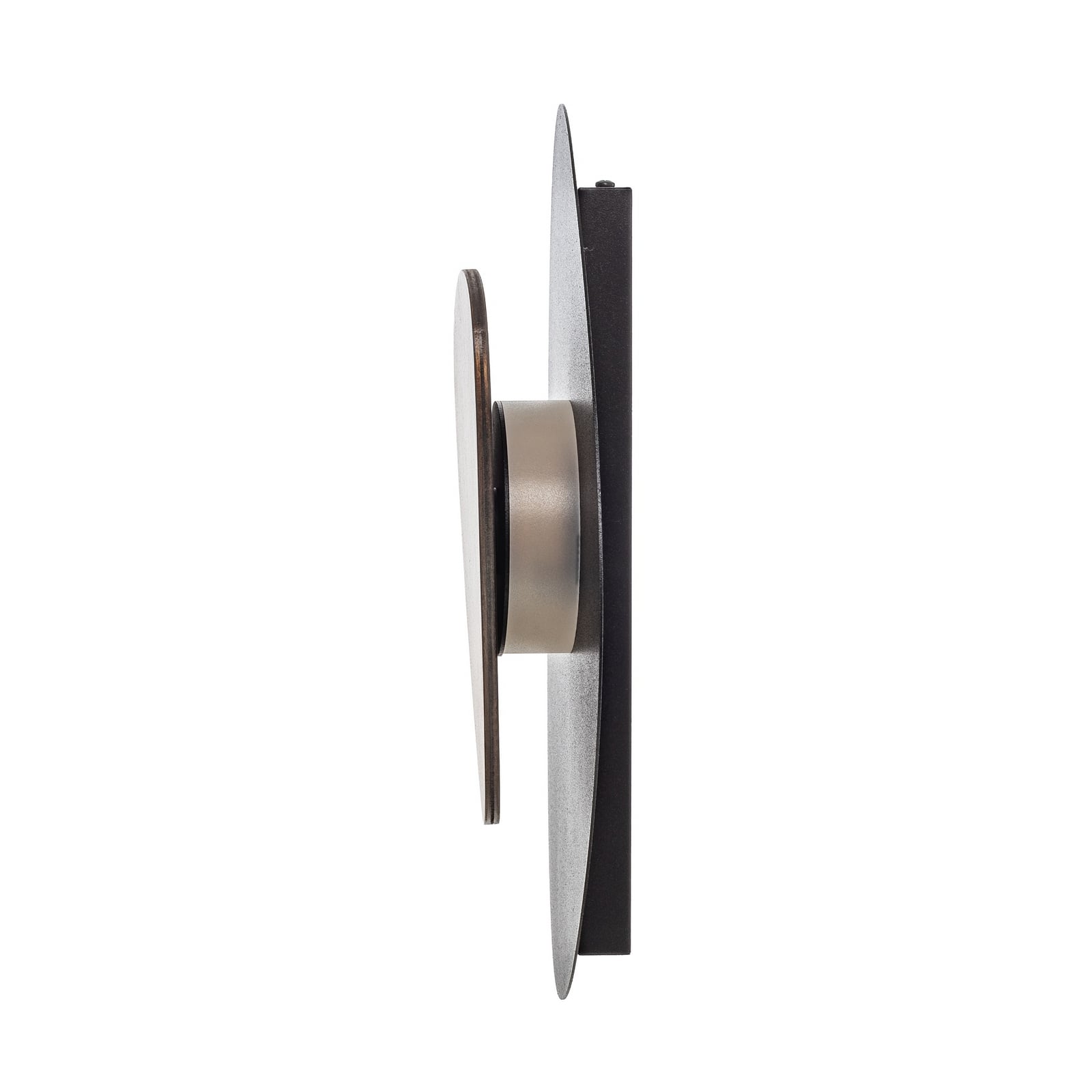 Nástěnné světlo Pedra LED, černé, wenge, ocel, dřevo, SIGMA Nástěnné světlo Pedra LED, černé, wenge, ocel, dřevo, SIGMA