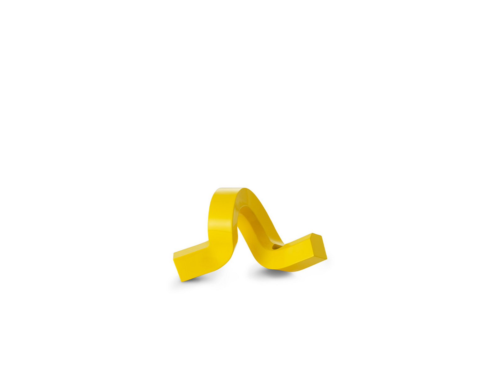 Crooked Candle Holder One Yellow - Normann Copenhagen