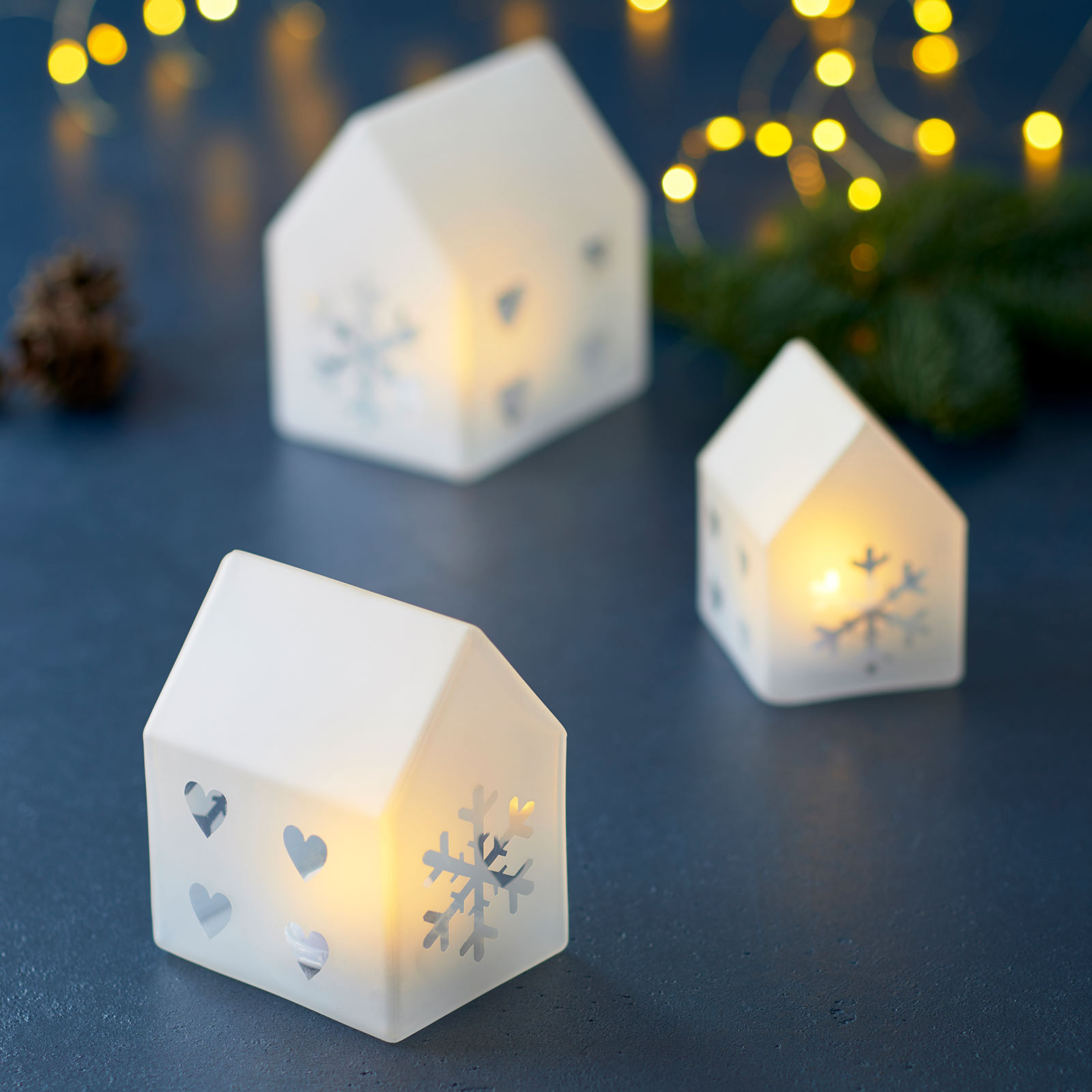 LED-Dekorationsleuchte Santa House