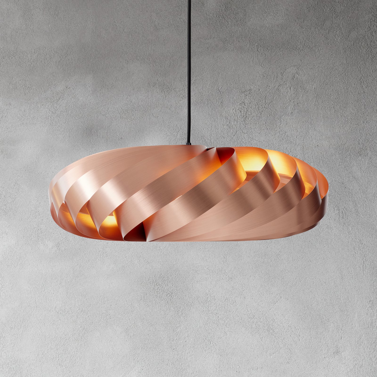 Lampada a sospensione Tom Rossau TR5, Ø 60 cm, rame, alluminio