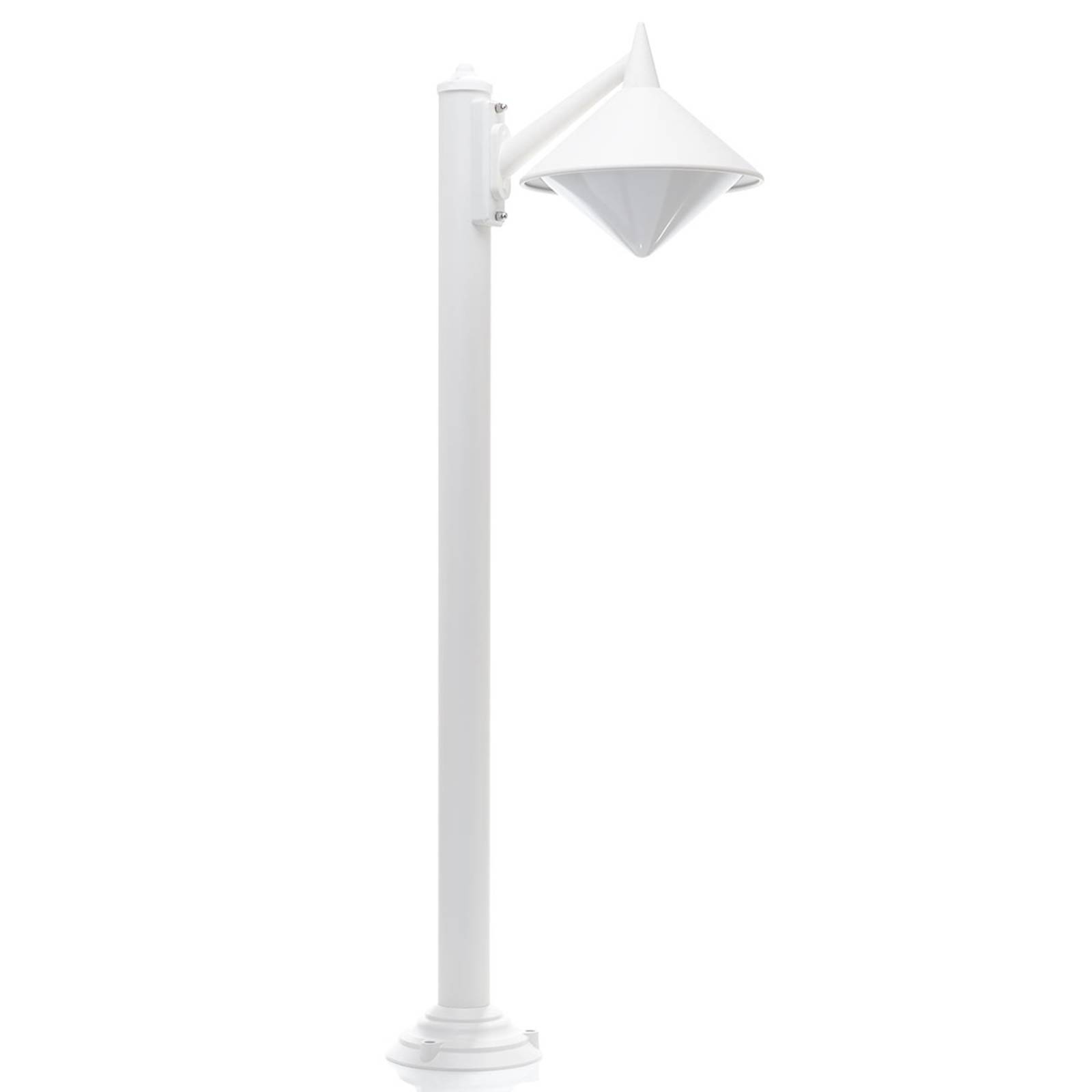 Wegeleuchte A-282566 Weiß Aluguss Opal Polycarbonat E27 - white - LCD