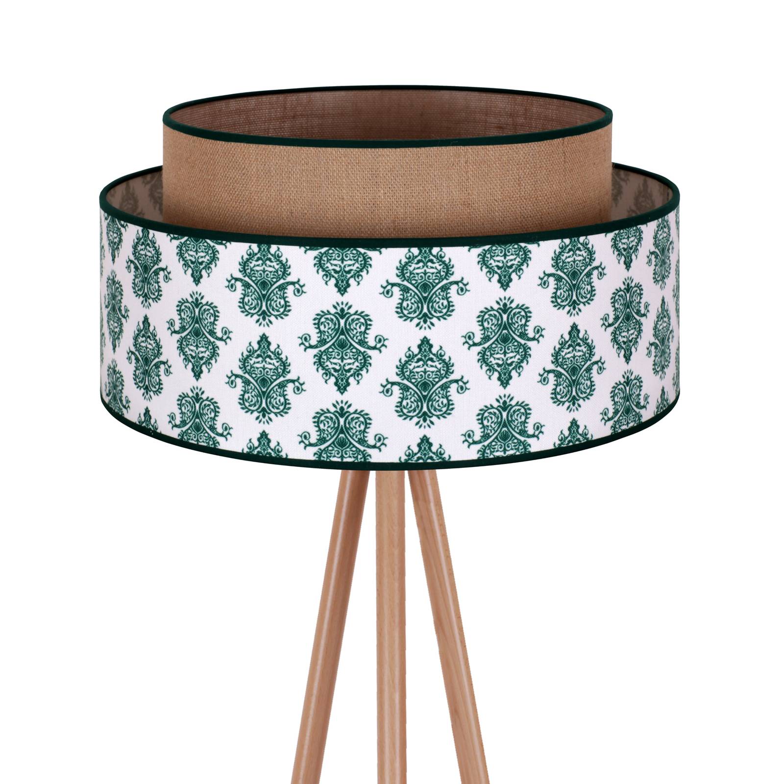 Euluna Lampadaire Hampton Boho ornement vert/jute