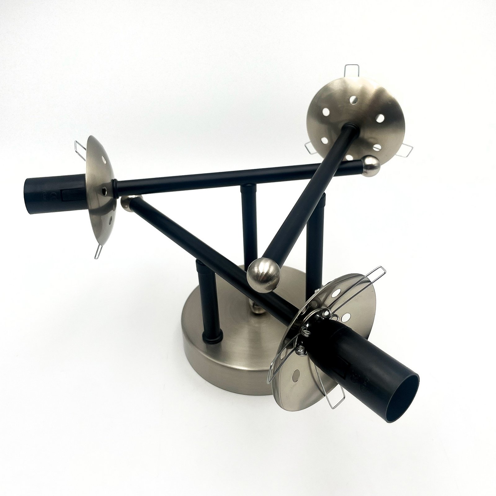Deckenleuchte Malena, Ø 19 cm, rauchgrau, Glas/Metall 3-flg.