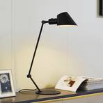 Lindby Corali table lamp, black, metal, height 64cm