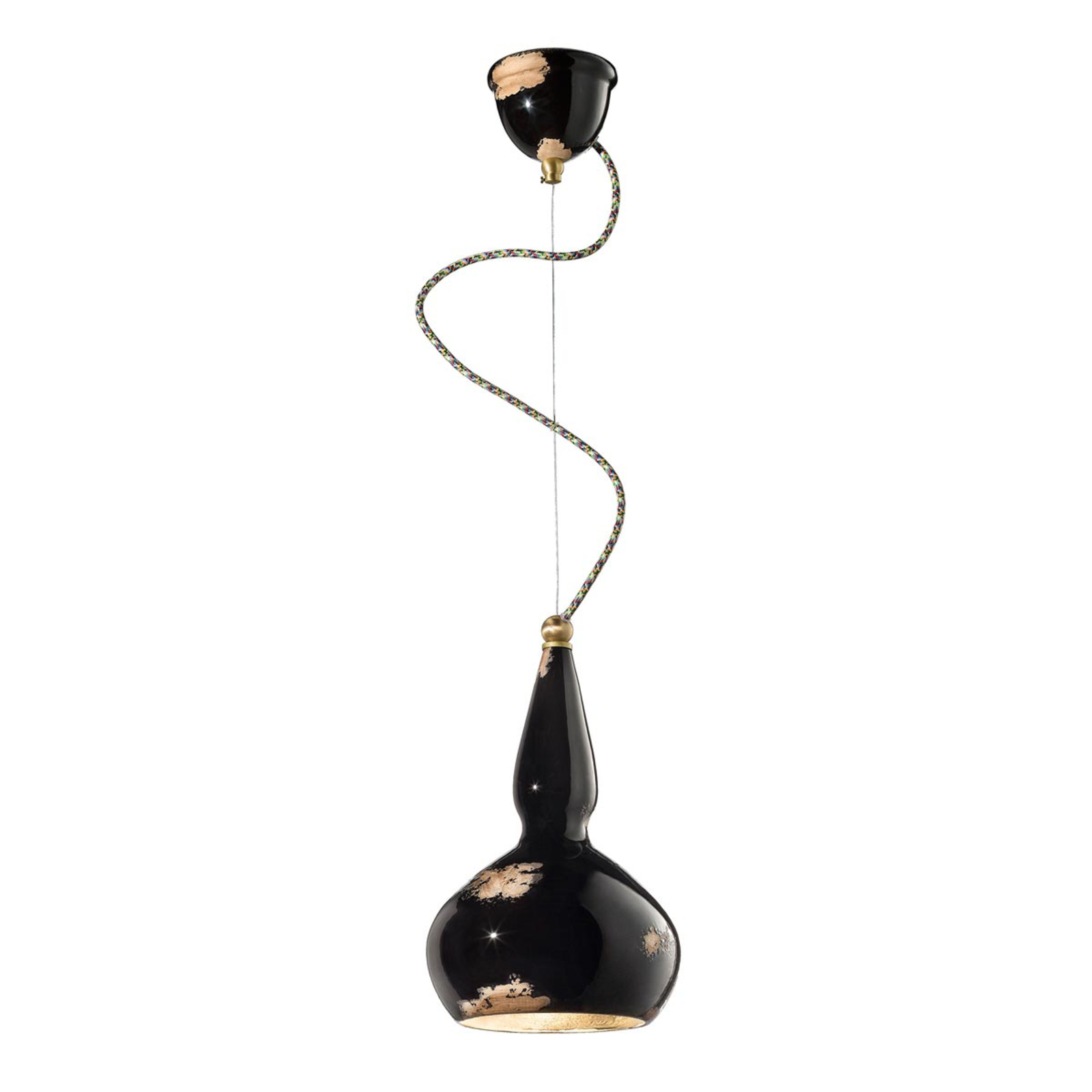 Suspension vintage Ginevra en noir