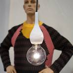 următorul Blubb mini - Lampă suspendată opalină/cablu negru