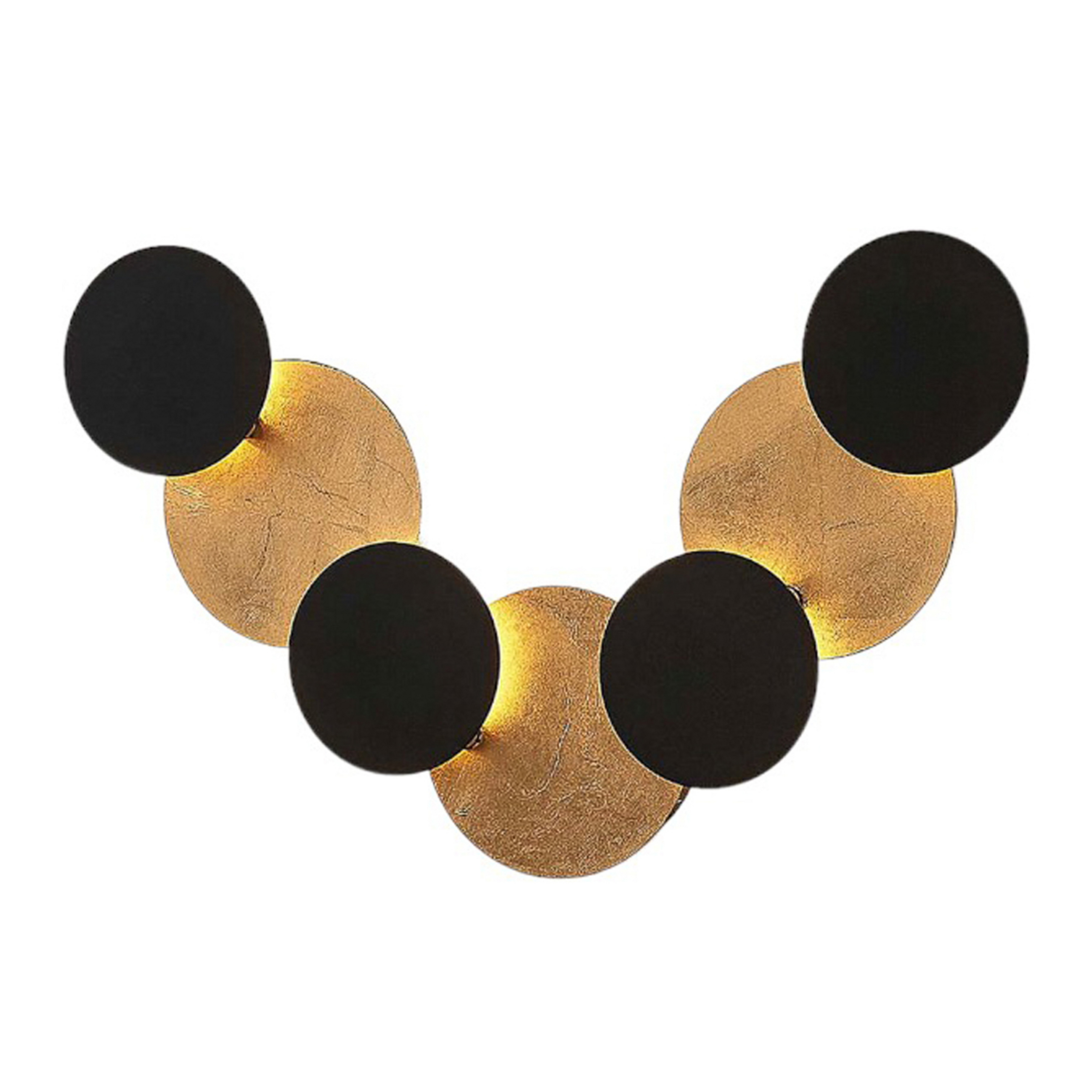 Grazyna 9 LED Applique Murale Black/Gold - Lindby