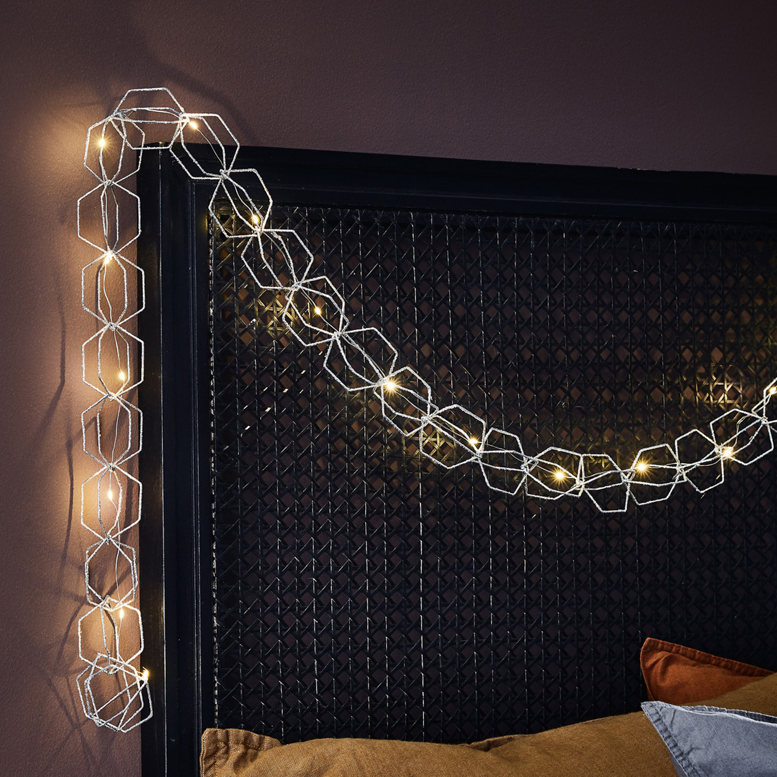 LED-ljusslinga Serve, 20 lampor, silver