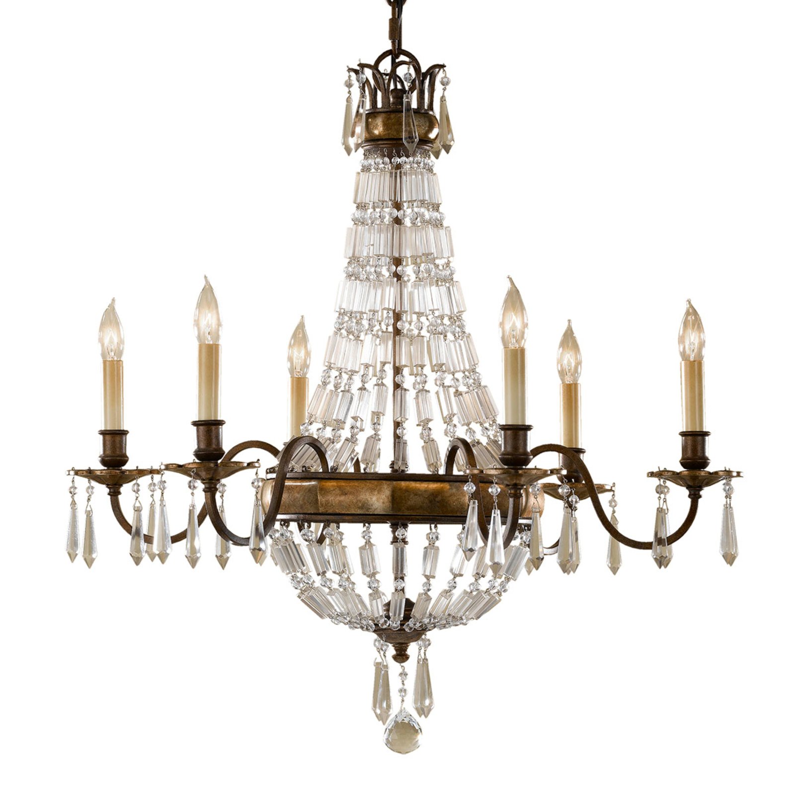 Bellini - Chandelier with Antique Effect