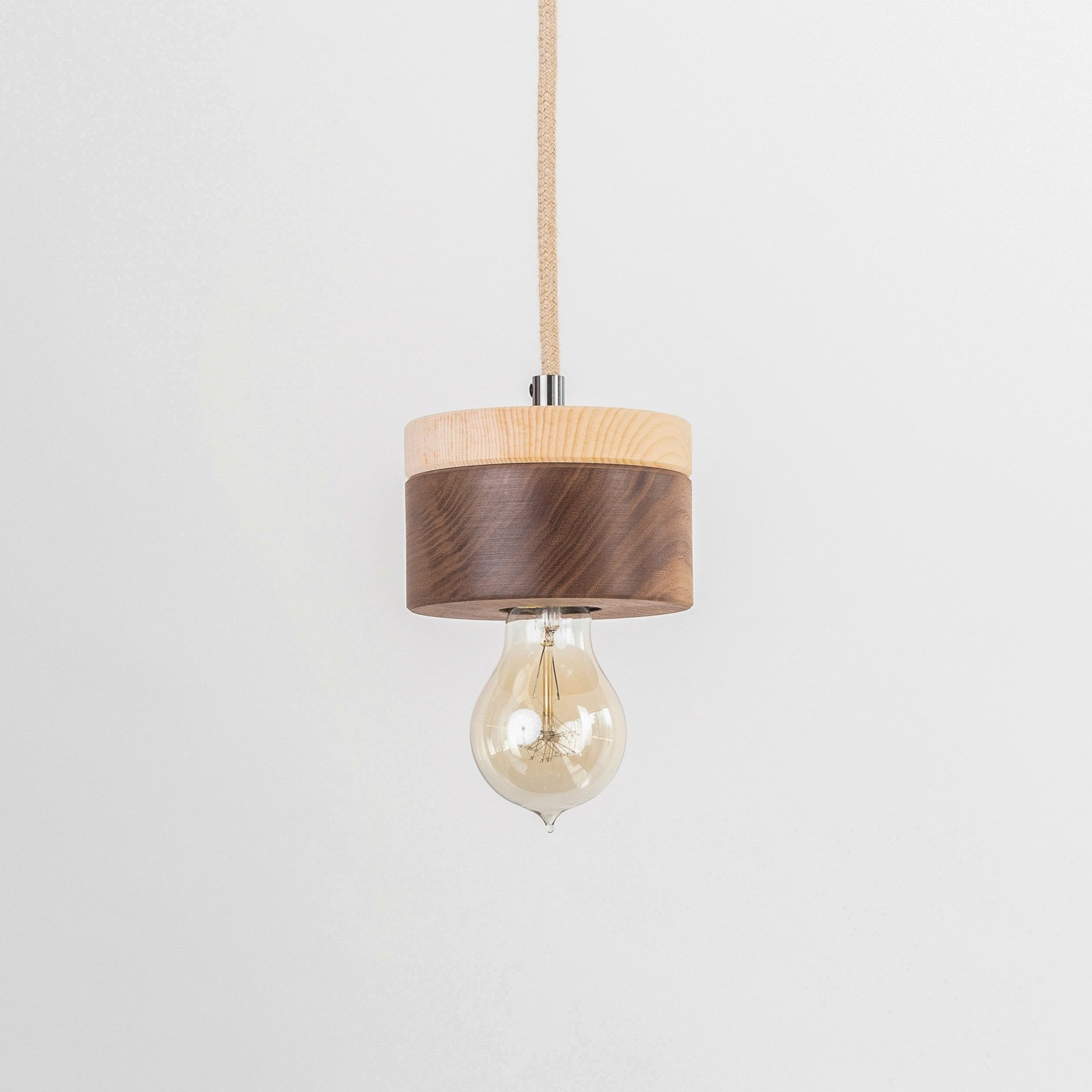 ALMUT 0239 pendant light, vegan production, walnut