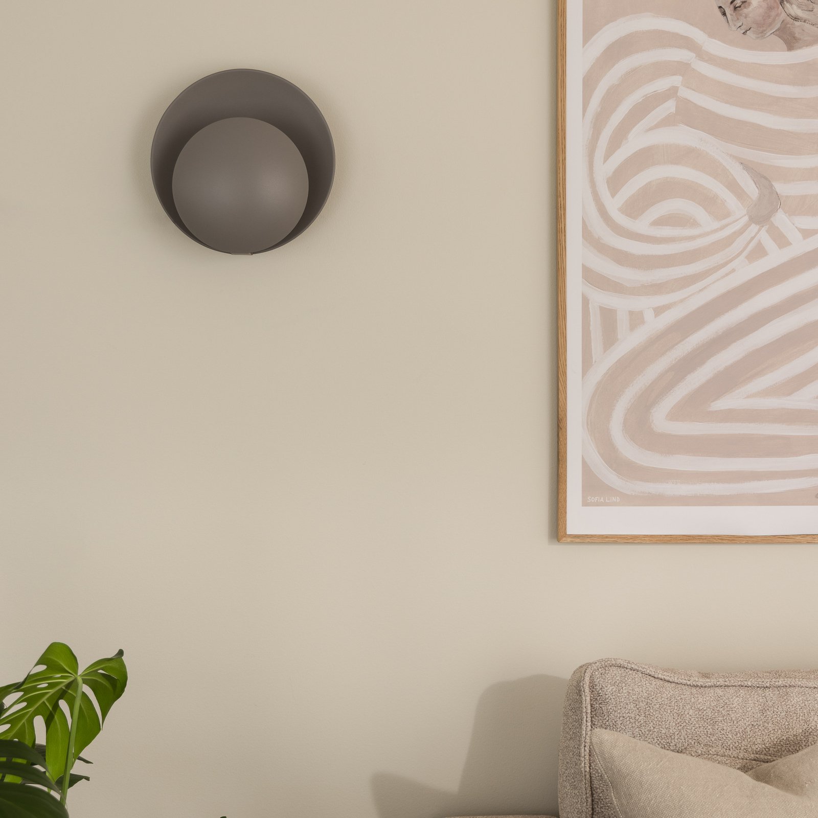 Applique murale Orbit gris métal 6 30 cm - Globen Lighting