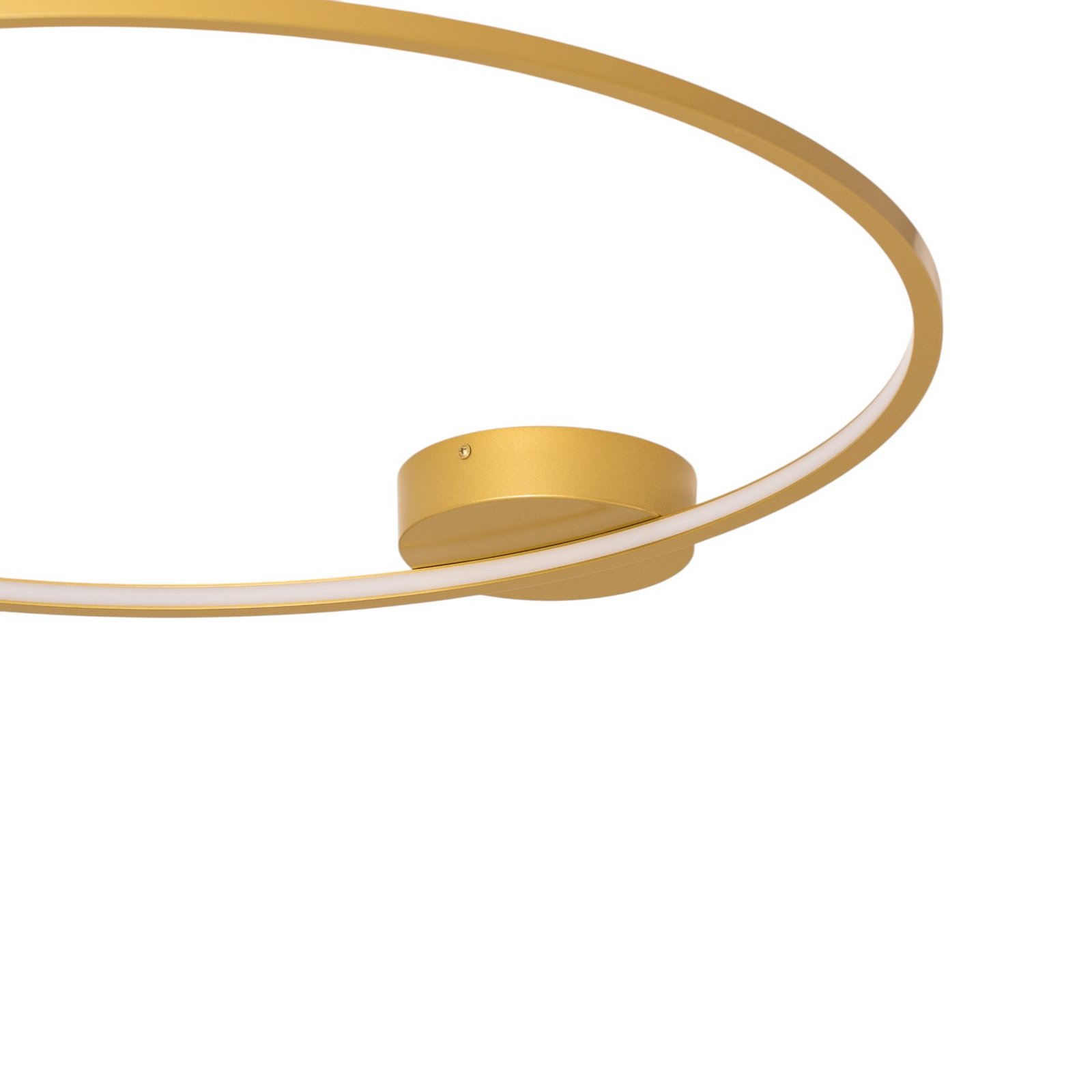 LED-Deckenleuchte Saturno, gold, Ø 80 cm, Metall, 4.000 K