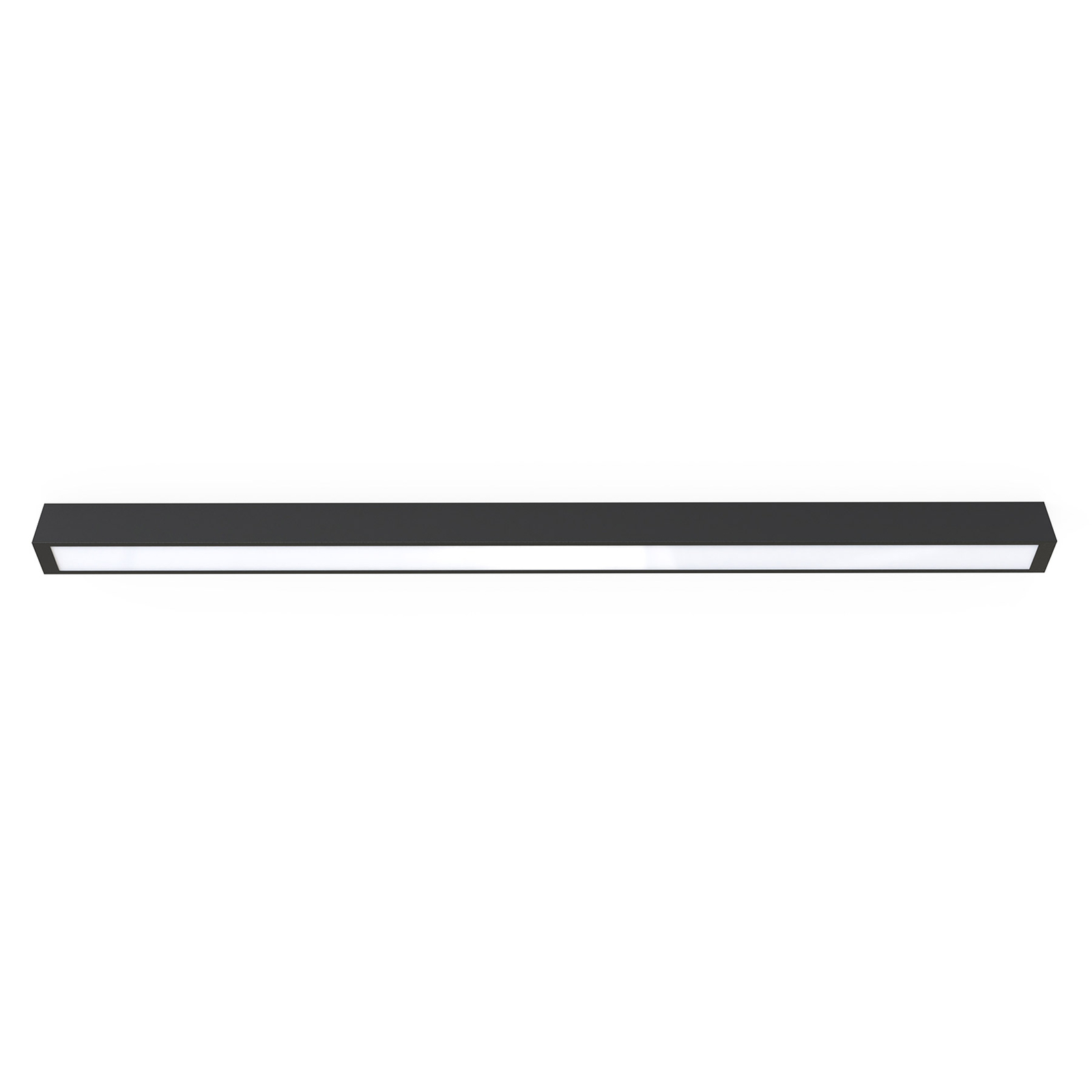 Plafondlamp Straight zwart 122 cm