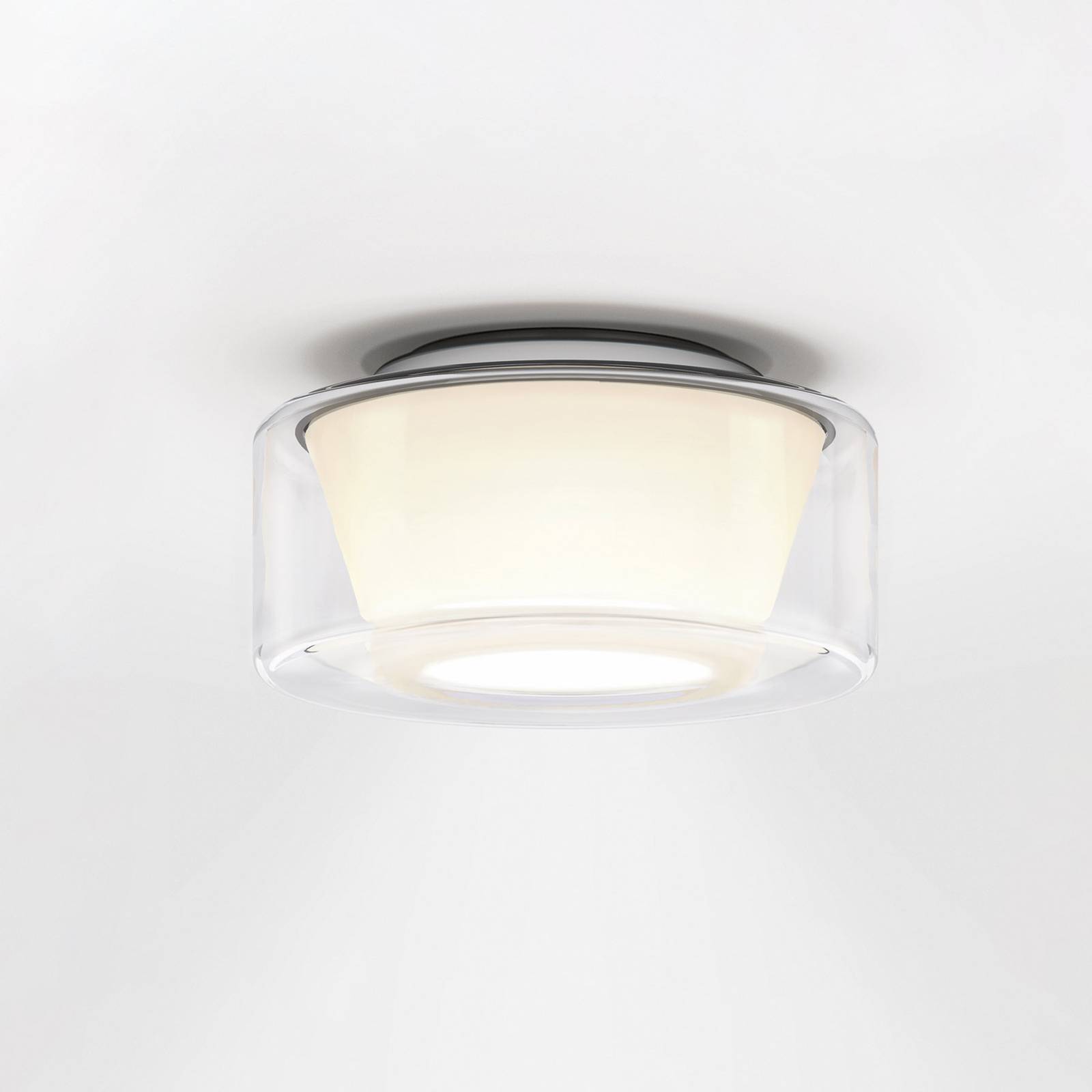 serien.lighting Curling S plafond 927 verre/cône