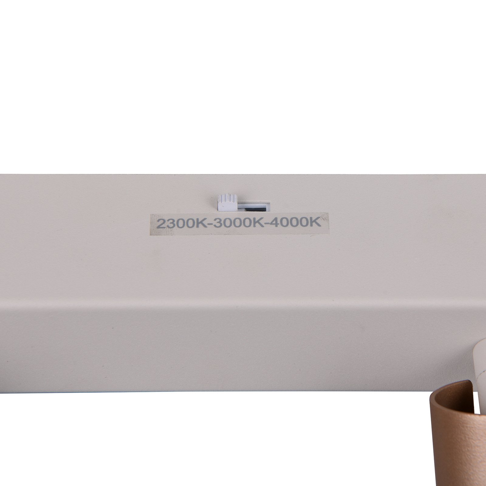 LED stropné bodové svetlá Ambala. Dĺžka 44 cm, sivá/hnedá, 3-pl. LED stropné bodové svetlá Ambala. Dĺžka 44 cm, sivá/hnedá, 3-pl.