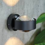 Puk Mini Wall, G9, lentilles transparentes, noir mat