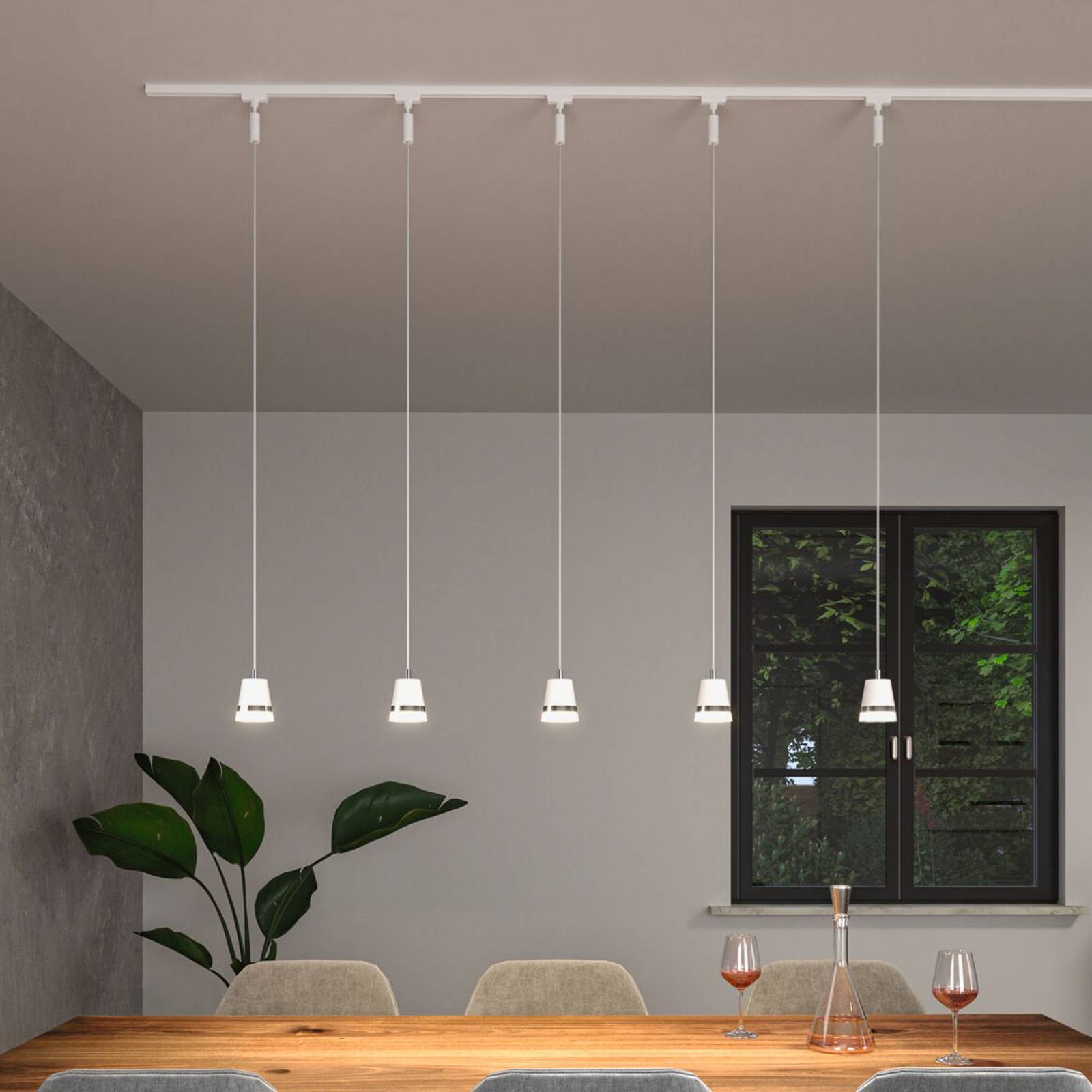 Suspension Paulmann URail Cone, blanc signal, GU10