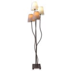 Twiddle - floor lamp with four fabric lampshades