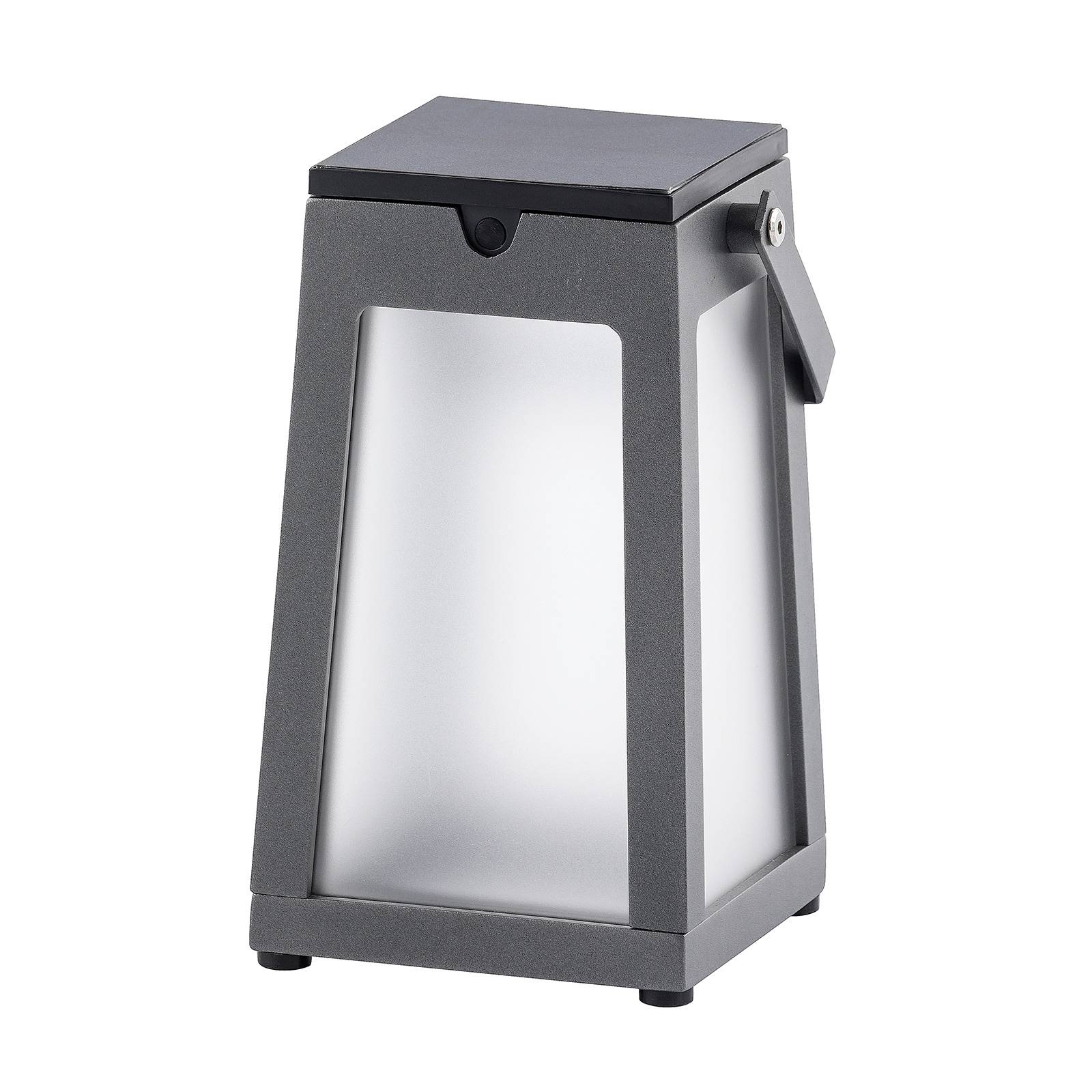 lanterna solare led tinka portatile, grigio