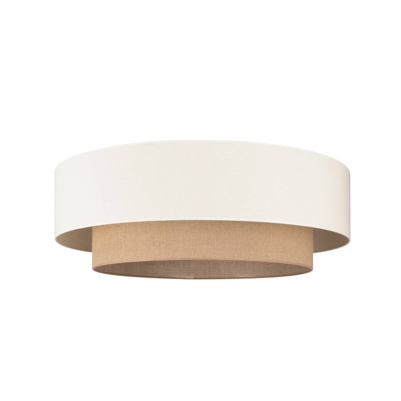 Deckenlampe Boho, beige/jute, Ø 80 cm, Textil, E27