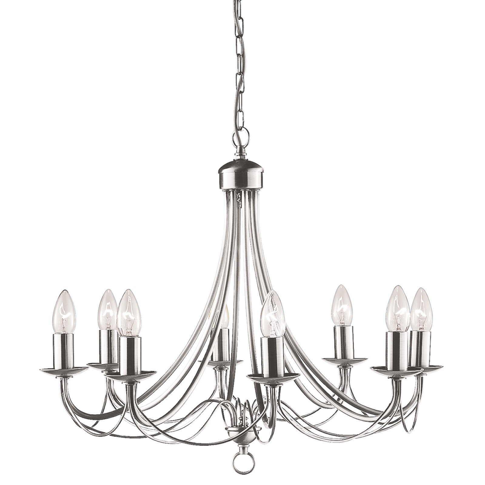 Kronleuchter Maypole satin silber