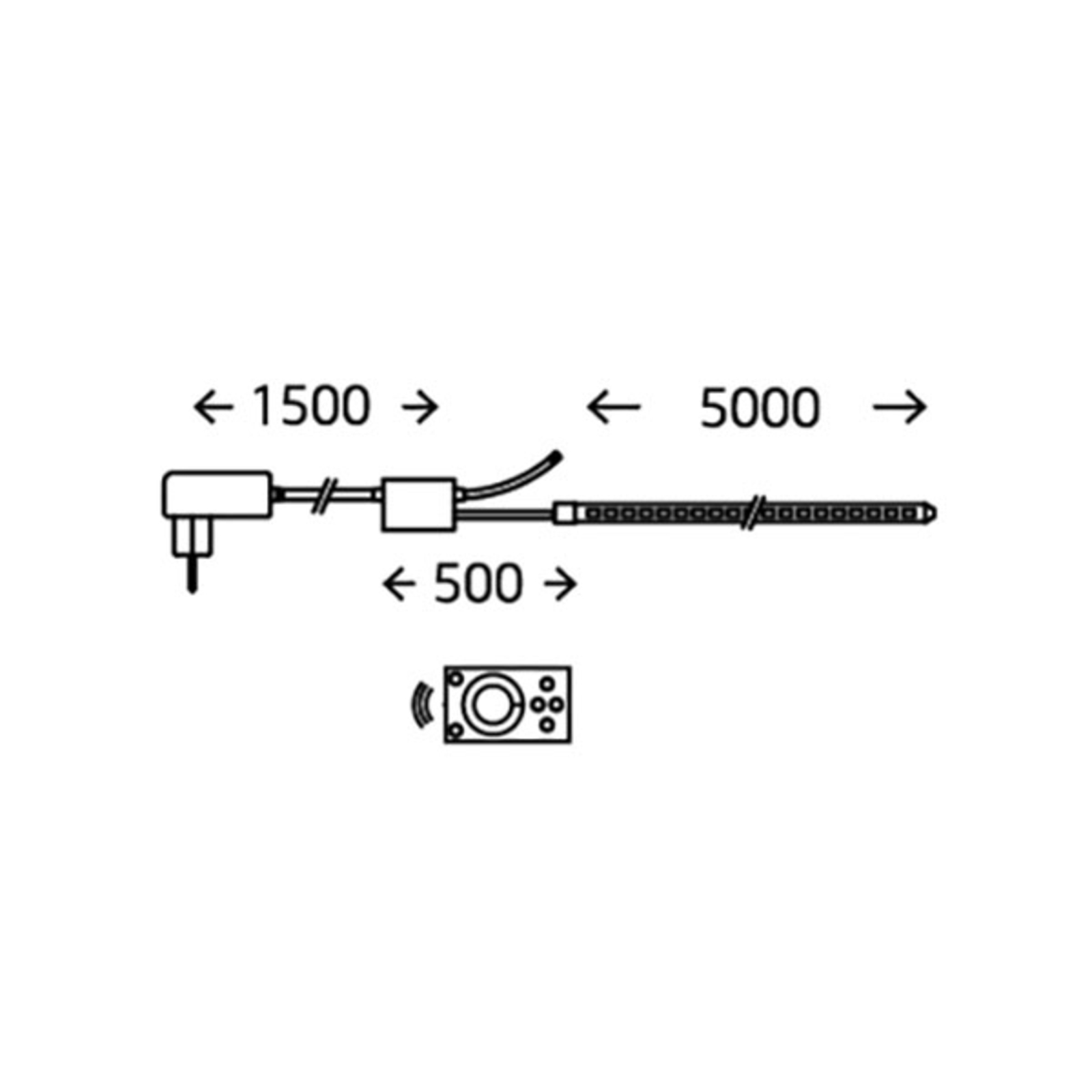 LED-Strip IT Temperatura da luz infinitamente ajustável