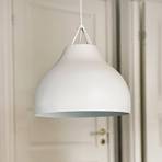 Dyberg Larsen hanging light Pyra, Ø 29 cm, white, metal