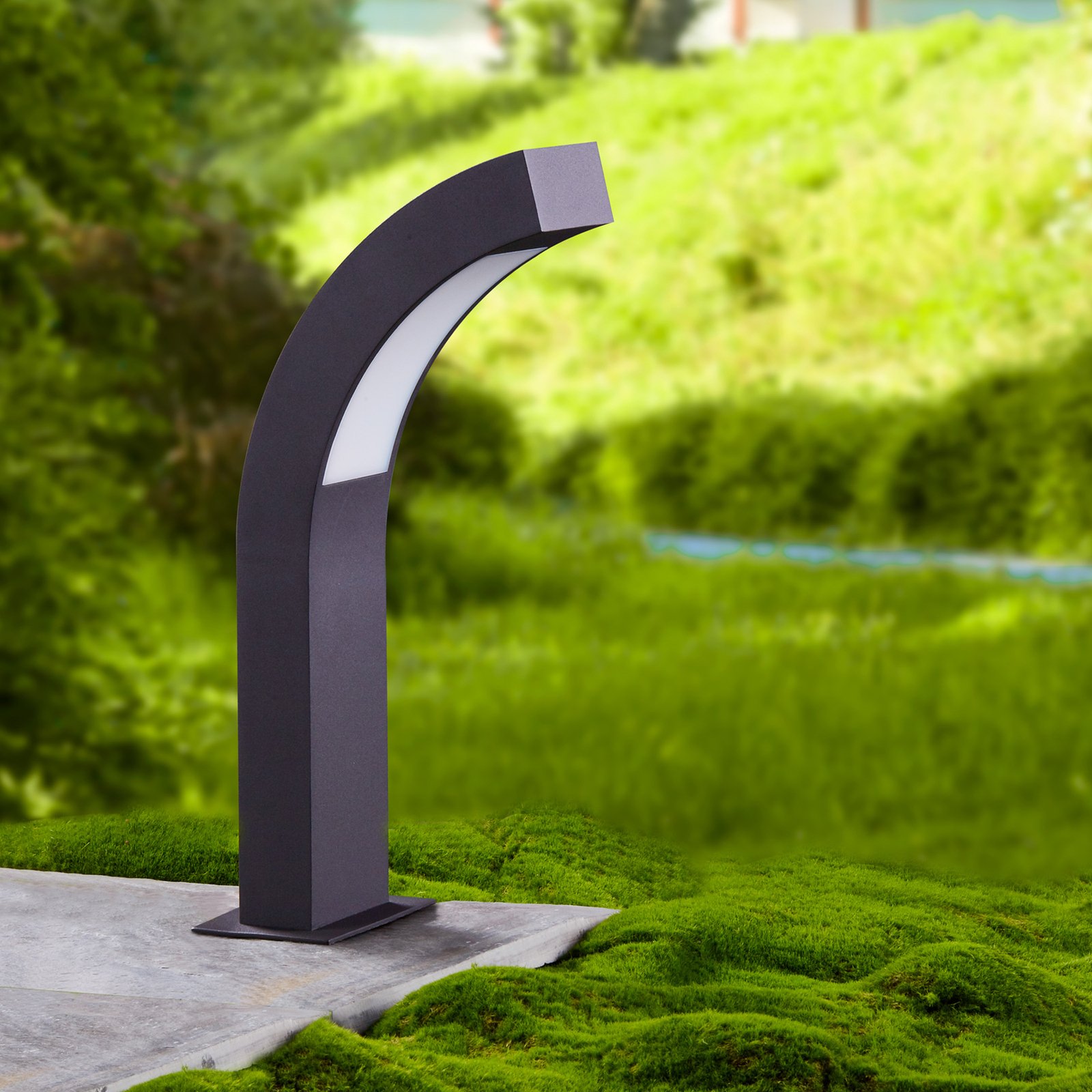 Lennik Außen Gartenleuchte H40 Graphite - Lucande