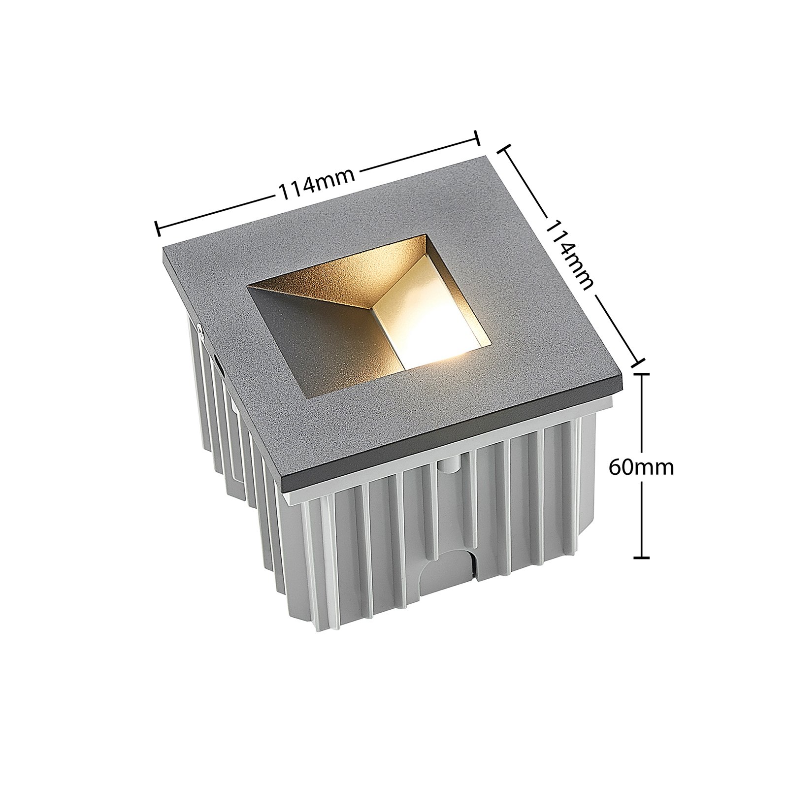 Zamo Inbyggdsvägglampa IP65 Black - Arcchio