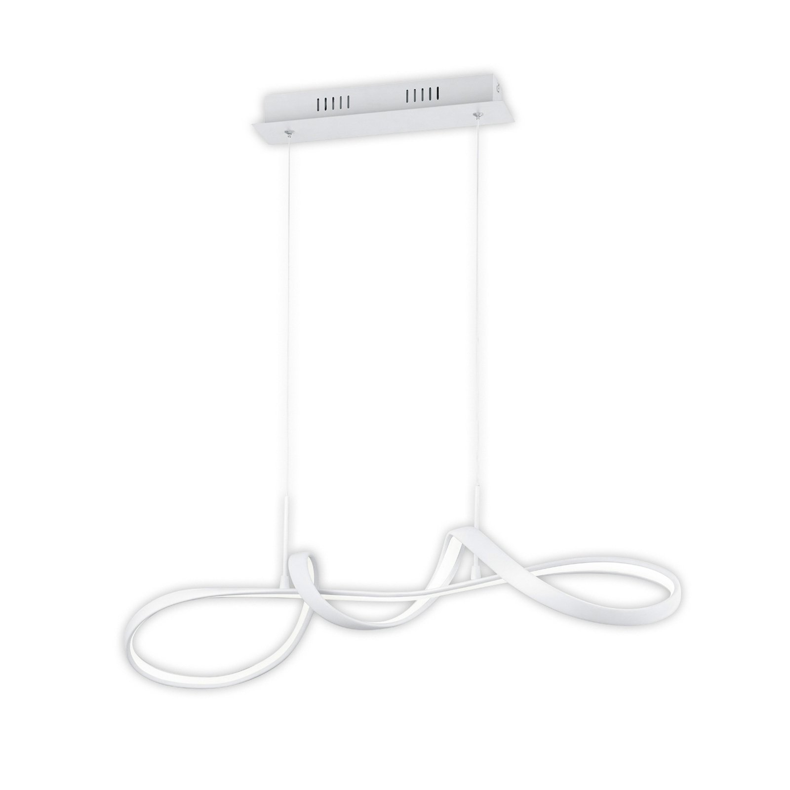LED hanglamp Perugia met switch-dimmer, wit