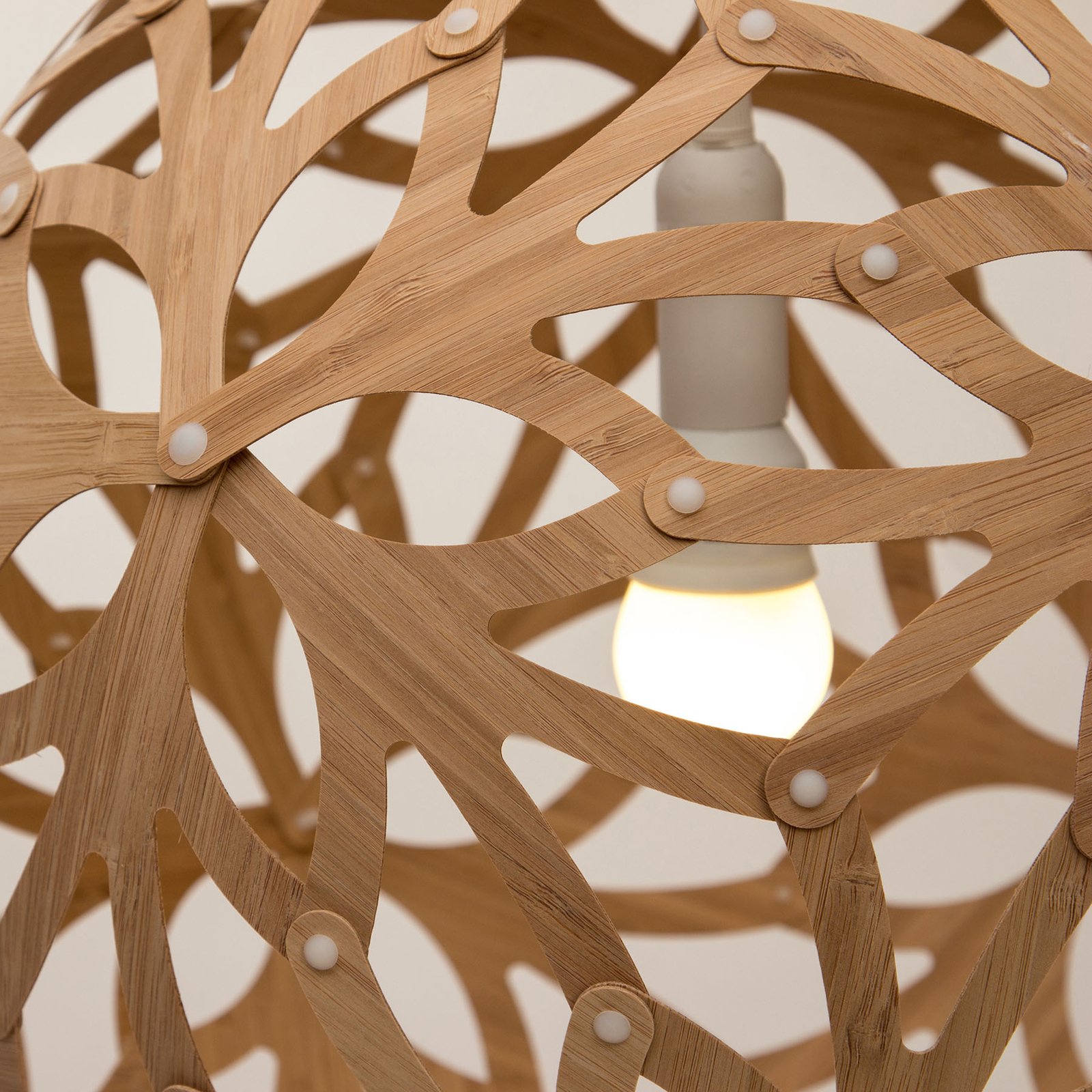 Floral Pendelleuchte Ø40 Bamboo - David Trubridge