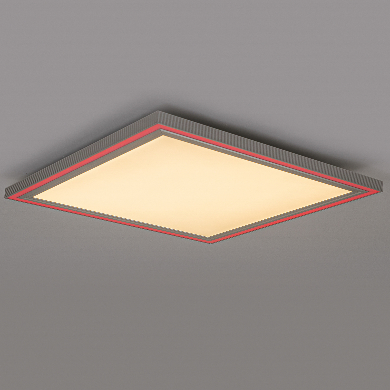 Lucande Melistro LED plafondlamp, RGB, hoekig