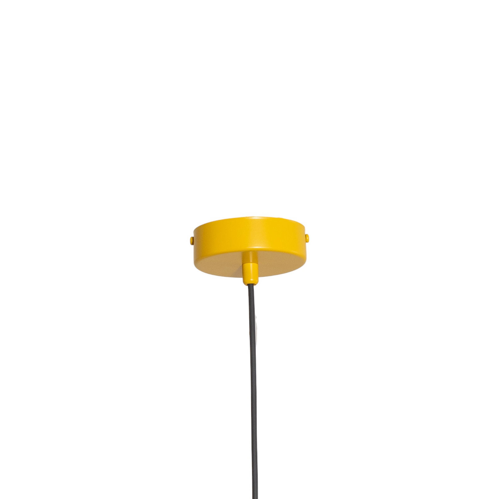 Lampă suspendată în formă de con, metal galben, Ø 24 cm – ALDEX