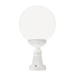 1131 pillar light, spherical lampshade, white