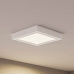 Plafonieră cu LED Prios Alette, alb, 22,7 cm, 24 W, reglabilă