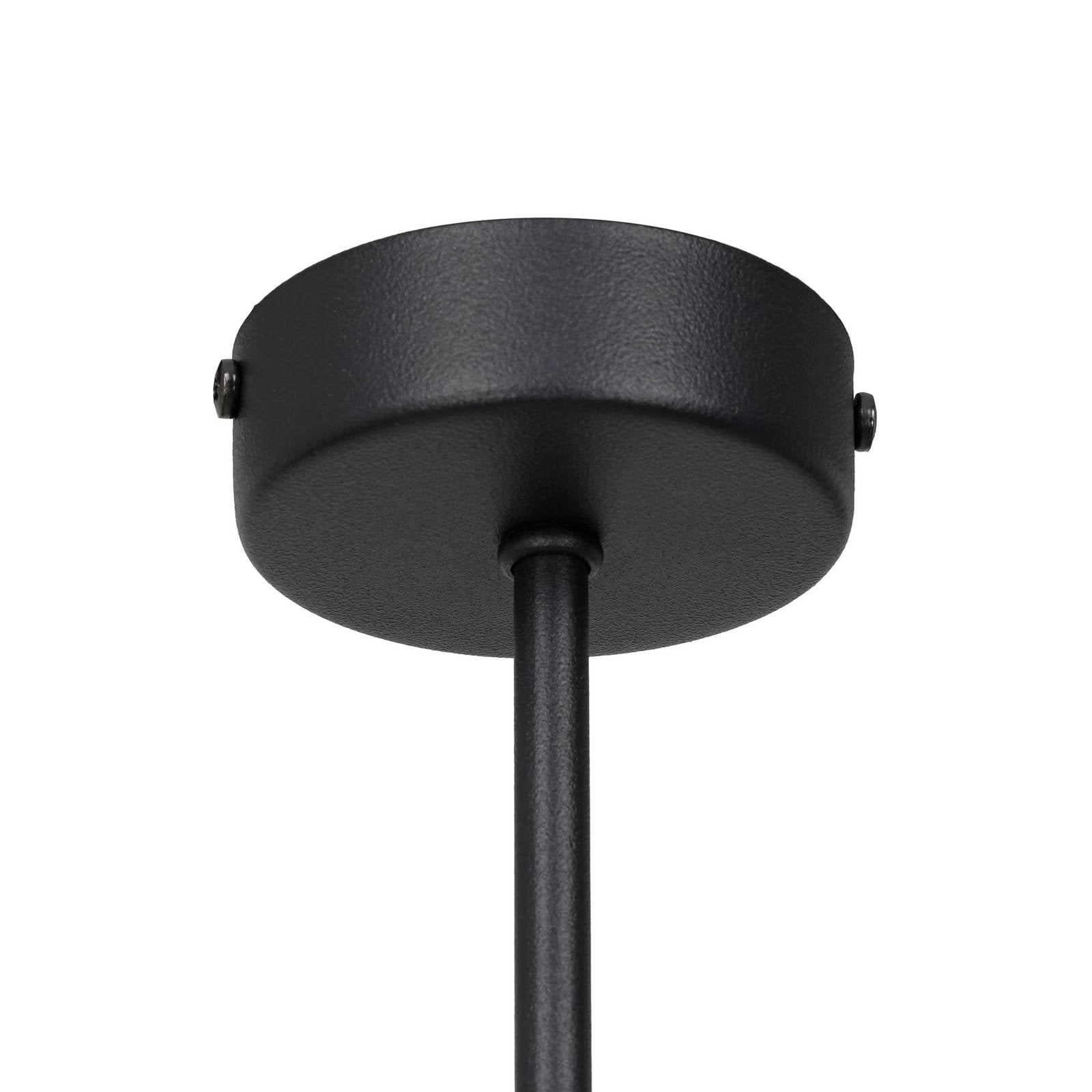 Lampa sufitowa Archie, czarna, długość 68 cm, metalowa, 2-punktowa