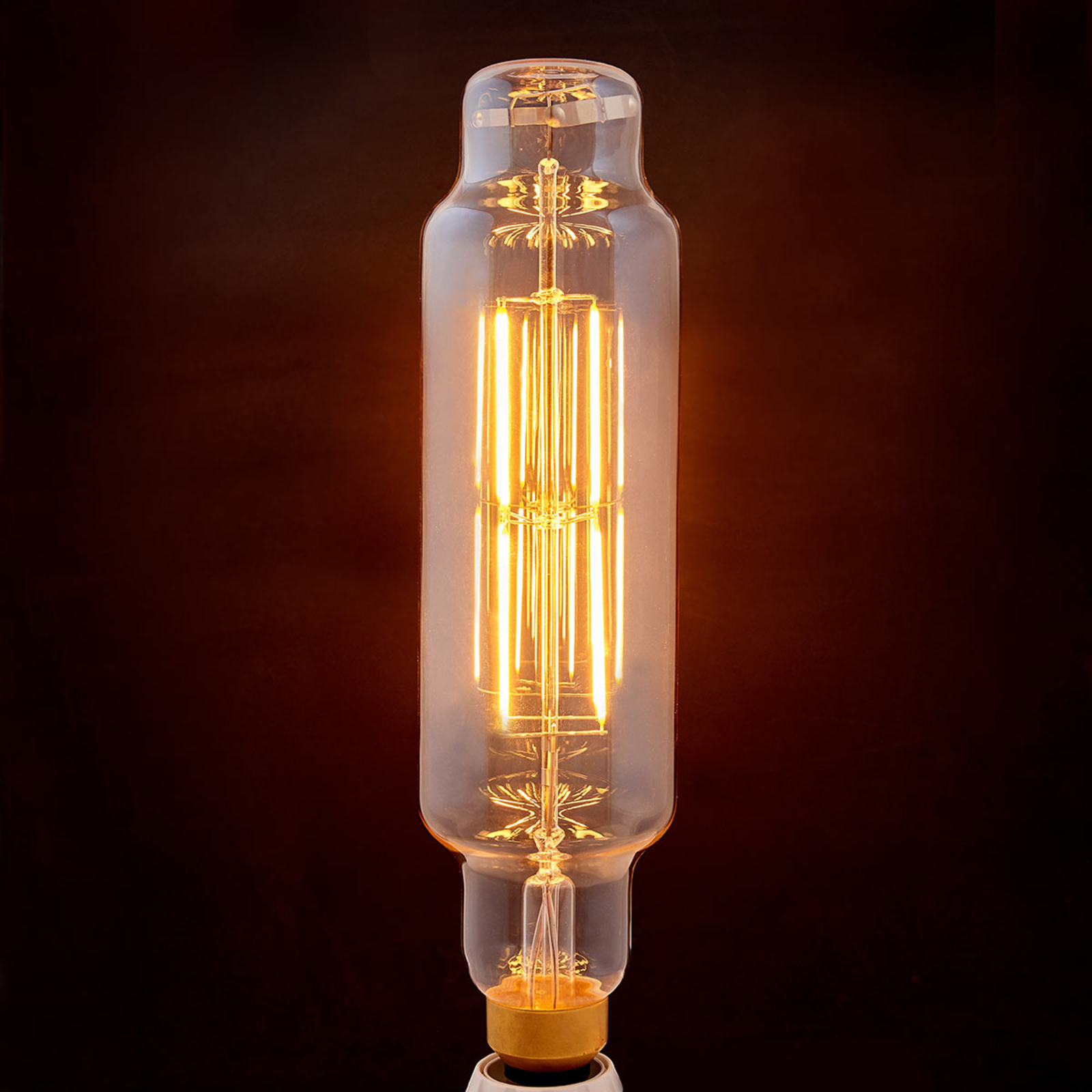 E27 LED-Lampe Filament 8W 800lm 1.900K amber Tube
