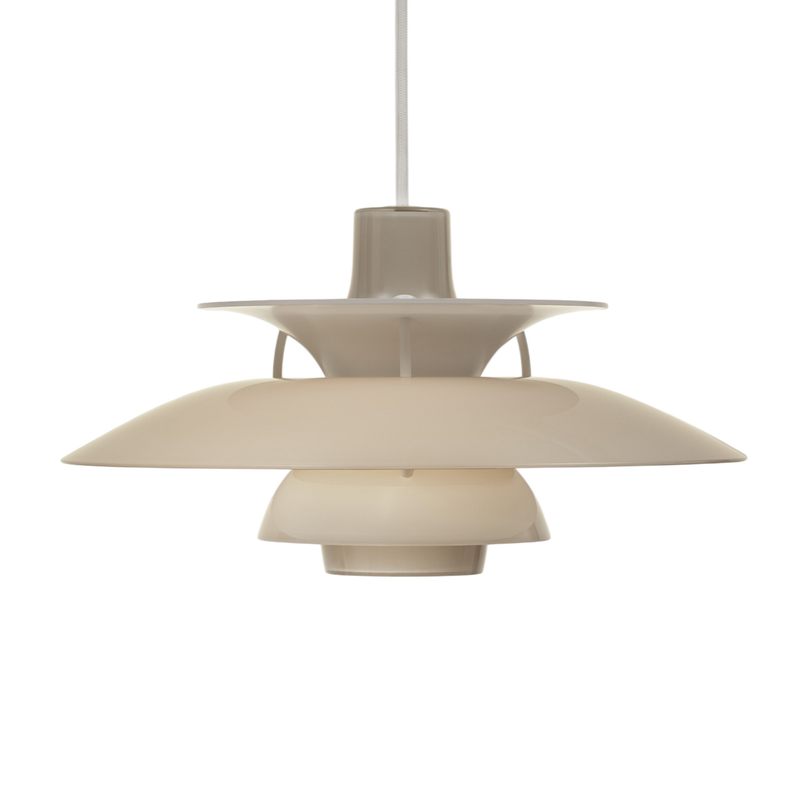 Louis Poulsen hanglamp PH 5 320, opaal-beige, E14