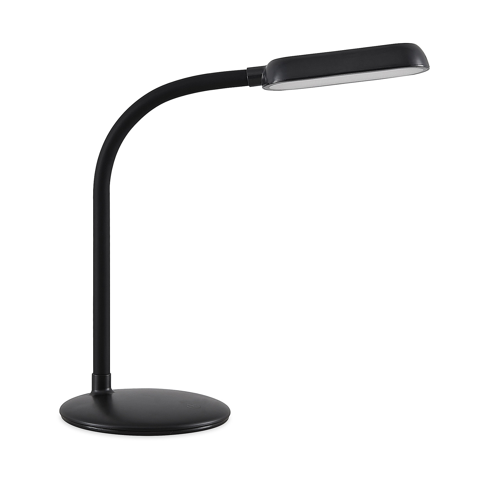 Prios Lampe de table LED à accu Opira, noir, USB, variateur tactile